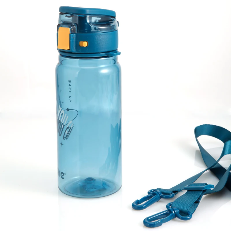New design high quality 920ML transparent measuring bicycle plastic gym water bottles with one touch