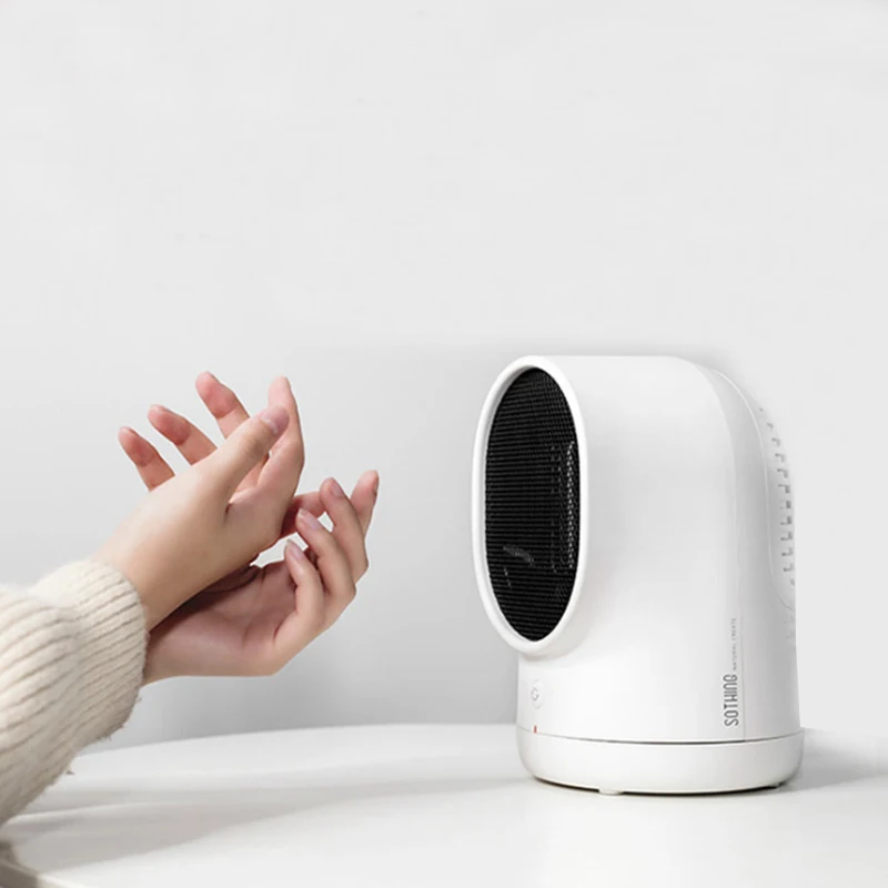 Новый креативный 500 Вт Супер тихая защита от перегрева домашний офис Ptc керамический маленький мини-вентилятор нагреватель