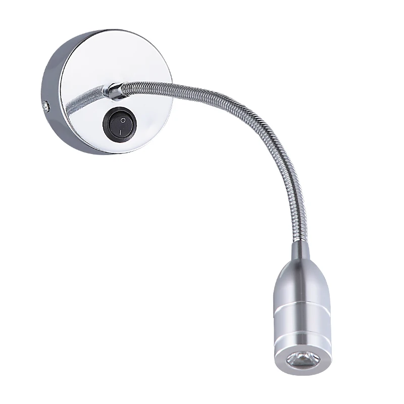 Прямая Продажа с завода RV Настенные светильники декоративные 12v/24V 3w переключателем Светодиодная лампа для чтения Rv Караван яхт лодка морской