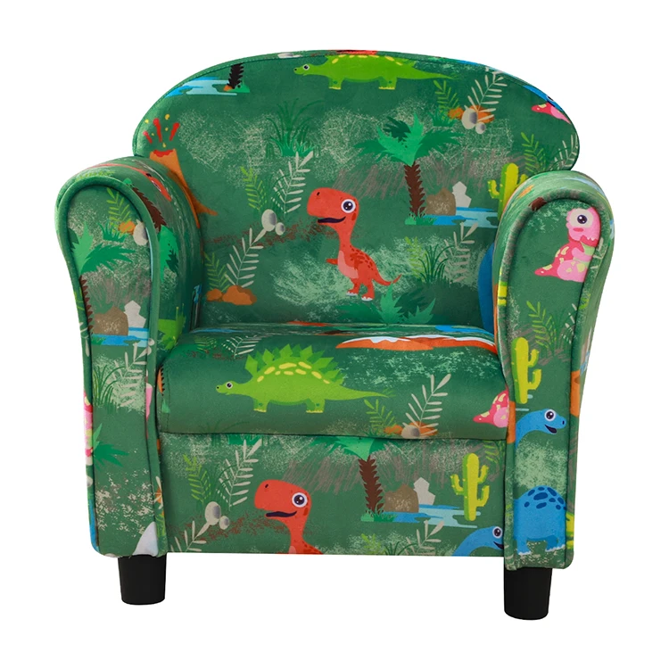 Children's chair, soft sofa, wooden furniture, children's room furniture