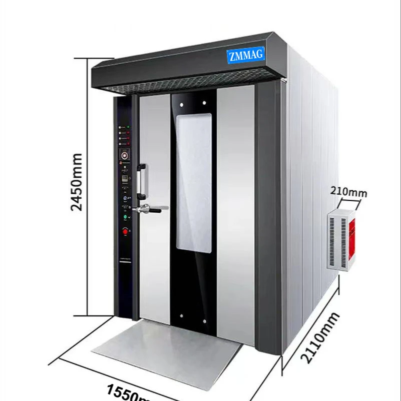 commercial bread making machine 32 trays electric rotary oven for bakery