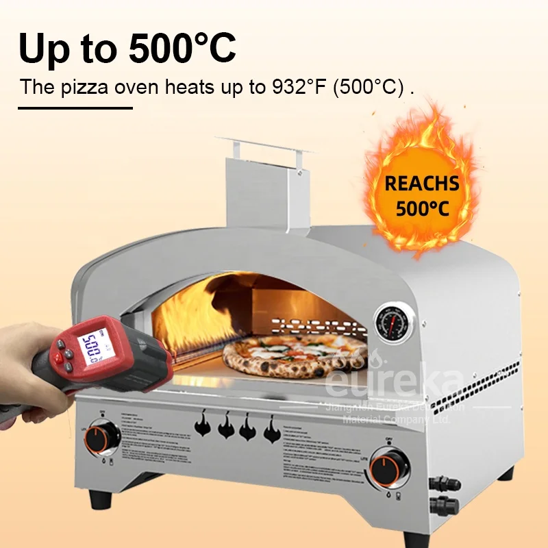 Outdoor Commercial Stainless Steel Outdoor Mini Gas 12 Inch Pizza Oven for Sale