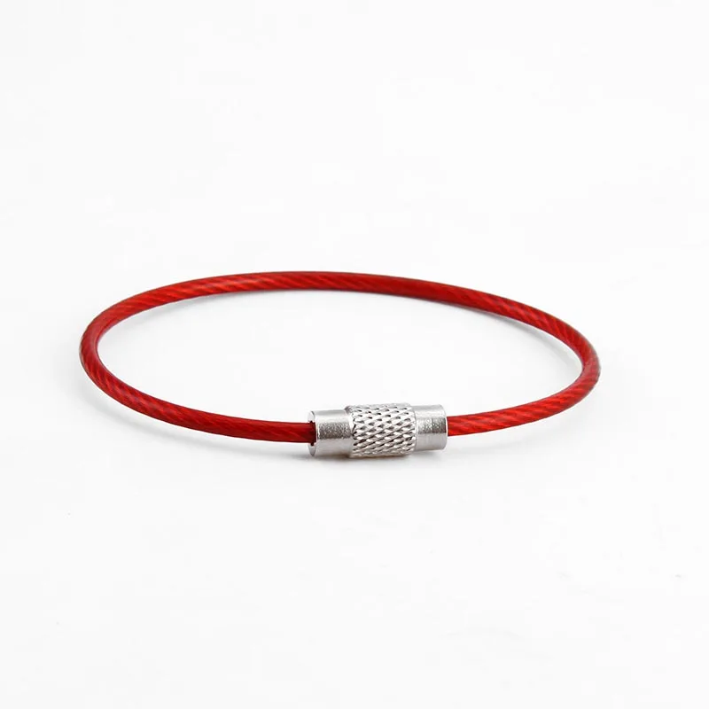 China Wholesale Stainless Steel Wire Keychain Cable Key Ring