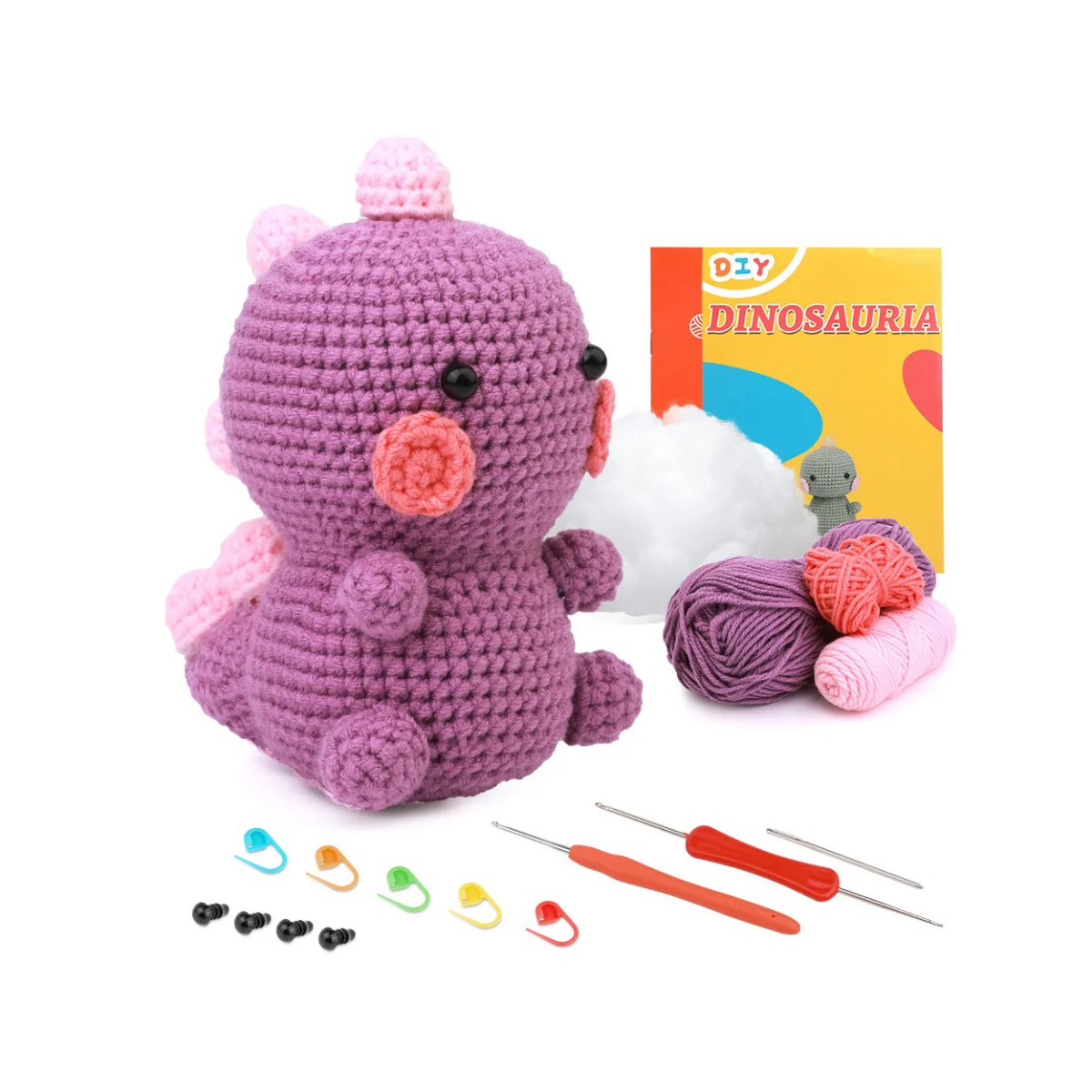 Crochet Kits for Adults and Kids DIY Knitting Supplies Crochet Kit for Beginners with Step-by-Step Video Tutorials brain game