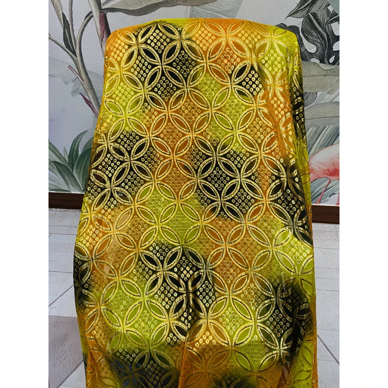 Ready To Ship Pure Silk Dress Somali Diracs Fabric Silk Printed 3.5 Meters Per Piece For Somali Sets Wedding Party Dress