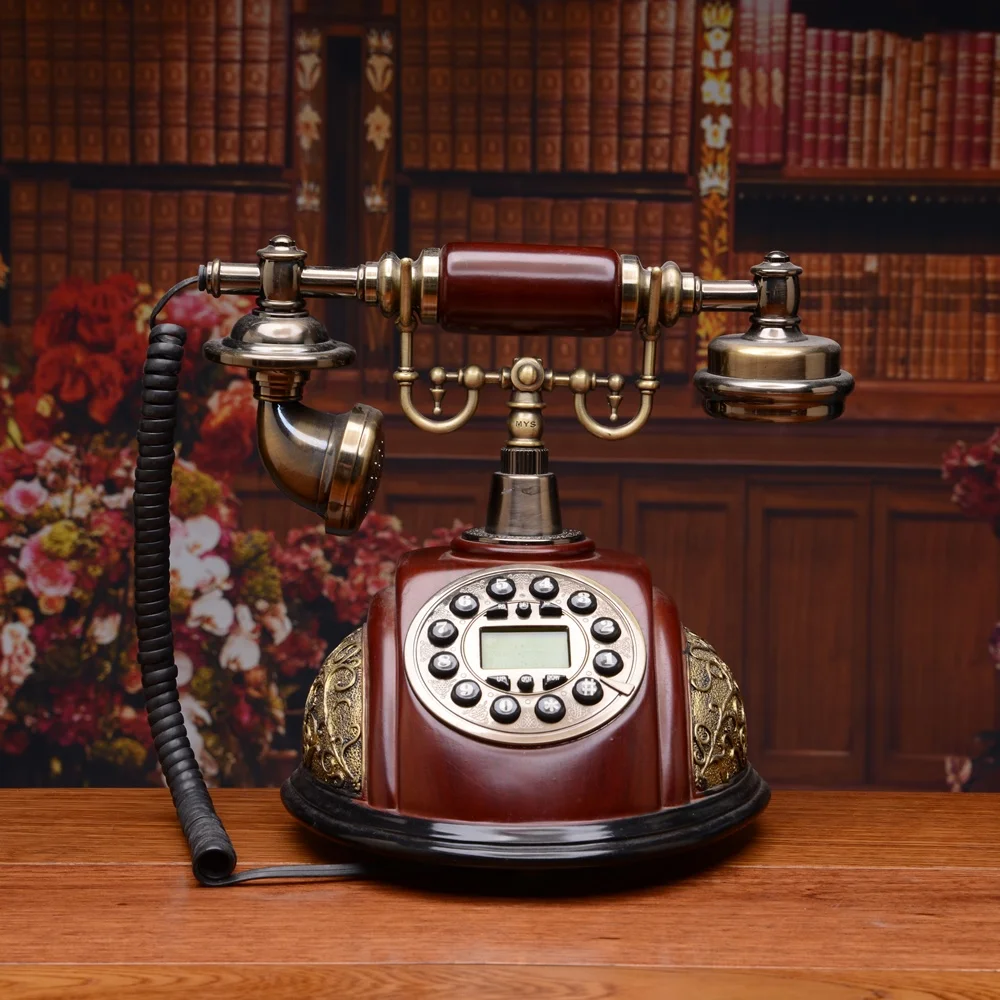 Creative european antique vintage telephones corded telephones paramount american retro home landline