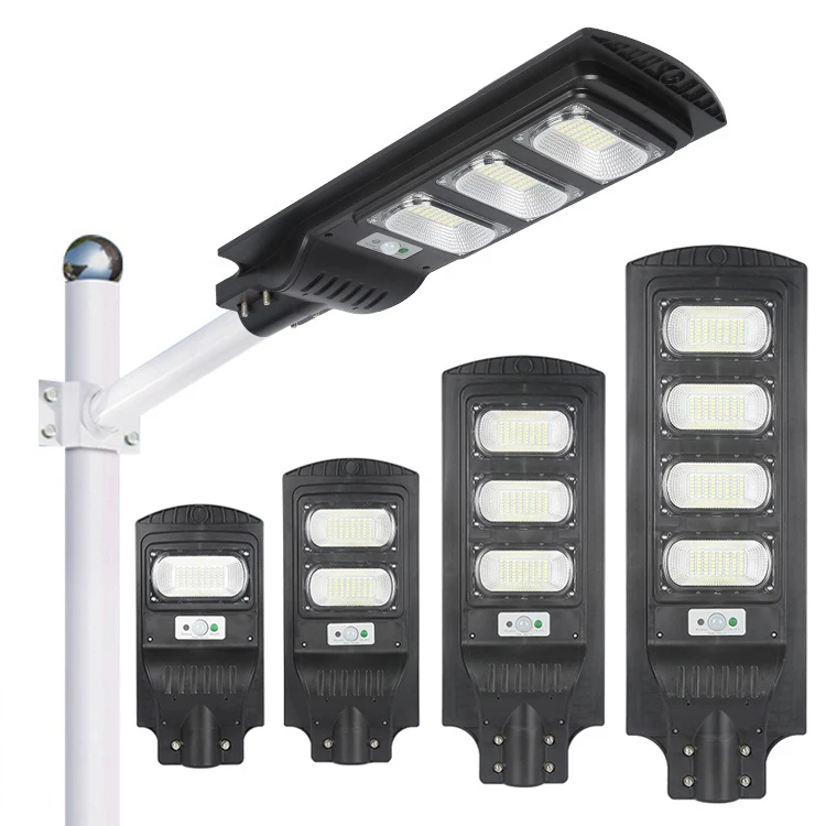 Factory price Super brightness smart ip65 50W 100W 150W 200W all in one outdoor led solar street light