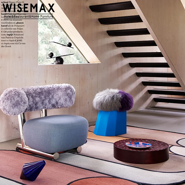 WISEMAX мебель в скандинавском стиле, Современный дизайнерский подлокотник, обеденный стул, односпальный диван, кресло для гостиной