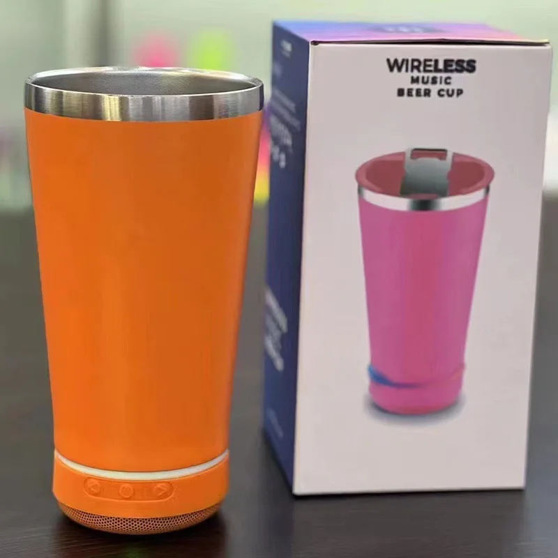 Usb Charging wireless Cup Intelligent vacuum Tumbler Waterproof Cup Stainless Steel Audio Insulation Cup