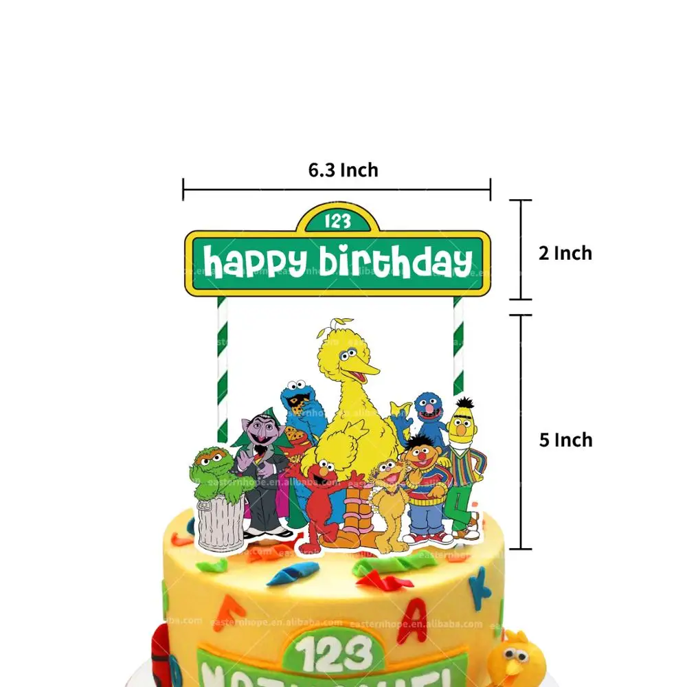 
Sesame-Street Birthday Party Decoration Kit, Banner Balloons Kids Elmo Birthday Party Supplies 