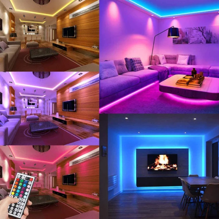 Hot Sell/ Best Price luz de tira ksipze 100ft led strip lights rgb music sync color 5050  Led Strip Light Rope Lights