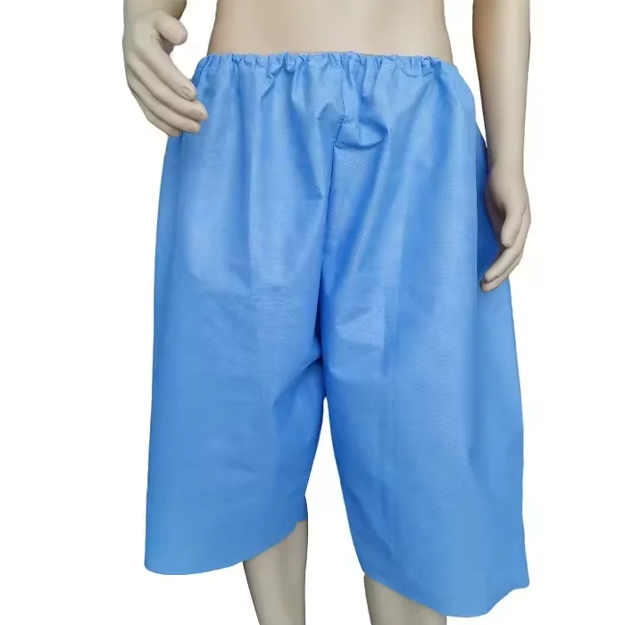 Disposable Patient Colonoscopy Exam Shorts/Pants Medical Underwear Endoscopy Non-Woven Scrub Patient Pants Pyjamas