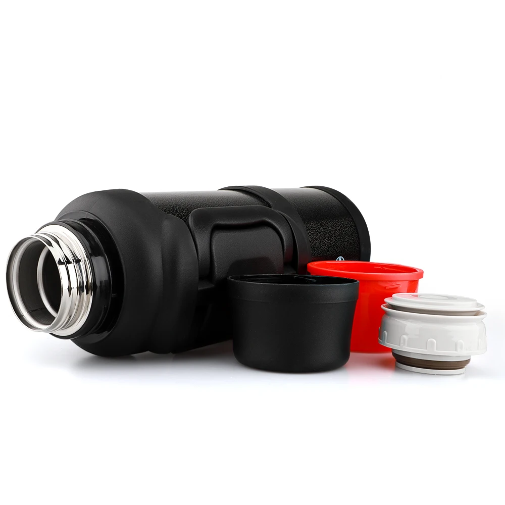 Kuangdi Stainless Steel Plastic Travel Water Bottle, Sports Thermos Travel Pot Camping Flask 3 Litre Big Tea Thermos Flask