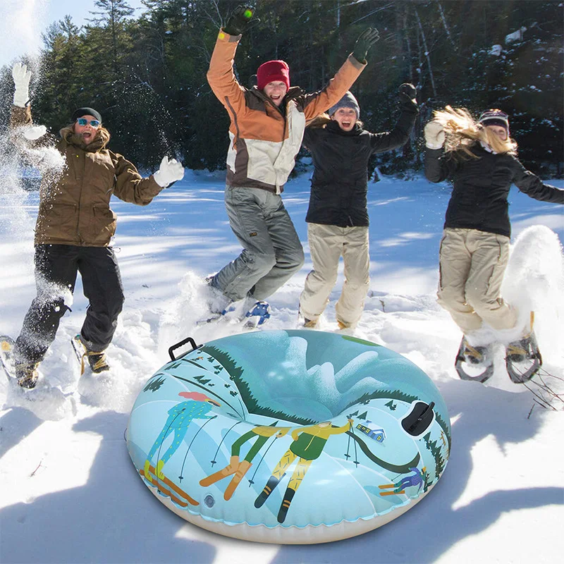 factory hot selling custom top quality nice funny durable inflatable snow tube sled wholesale accept small moq