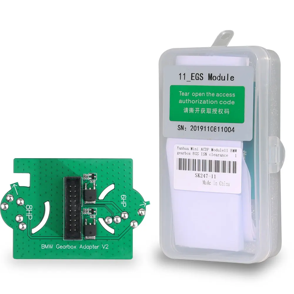 Yanhua Mini ACDP-2 EGS ISN Clear Gearbox/Transmission Clone Package for BM-W/Merc-edes/V W/MPS6 Vo-lvo Land Rover TCU Programmer