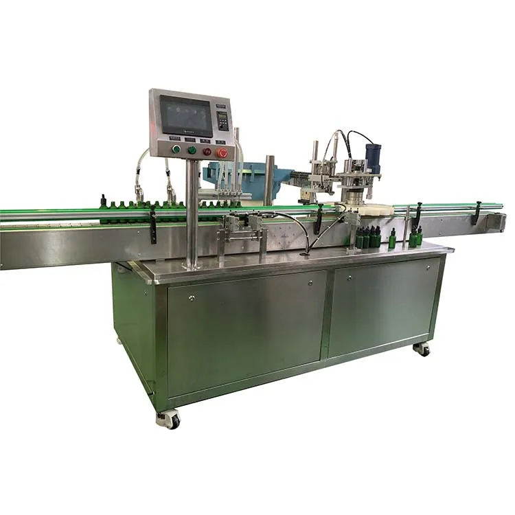 Dropper bottle filling, labelling, capping full line