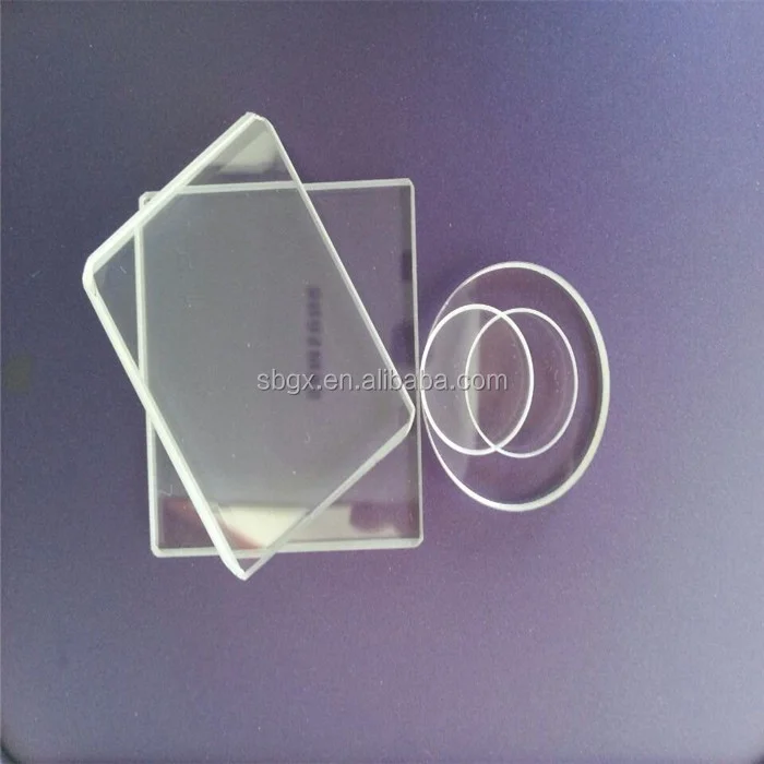 Заводской заказной дешевый жесткую прямоугольник боросиликатная стеклянная пластина H-PZ33 borofloat диски для крышки объектива