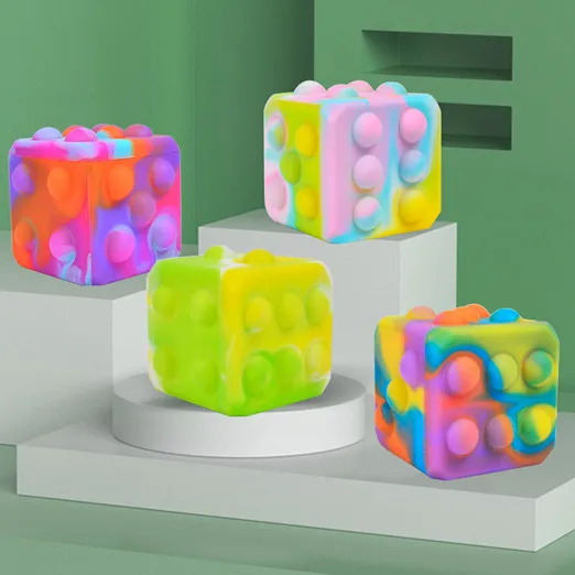 Силиконовые игральные кости, 3D мяч, игрушка-антистресс, Поппер, 3D мяч