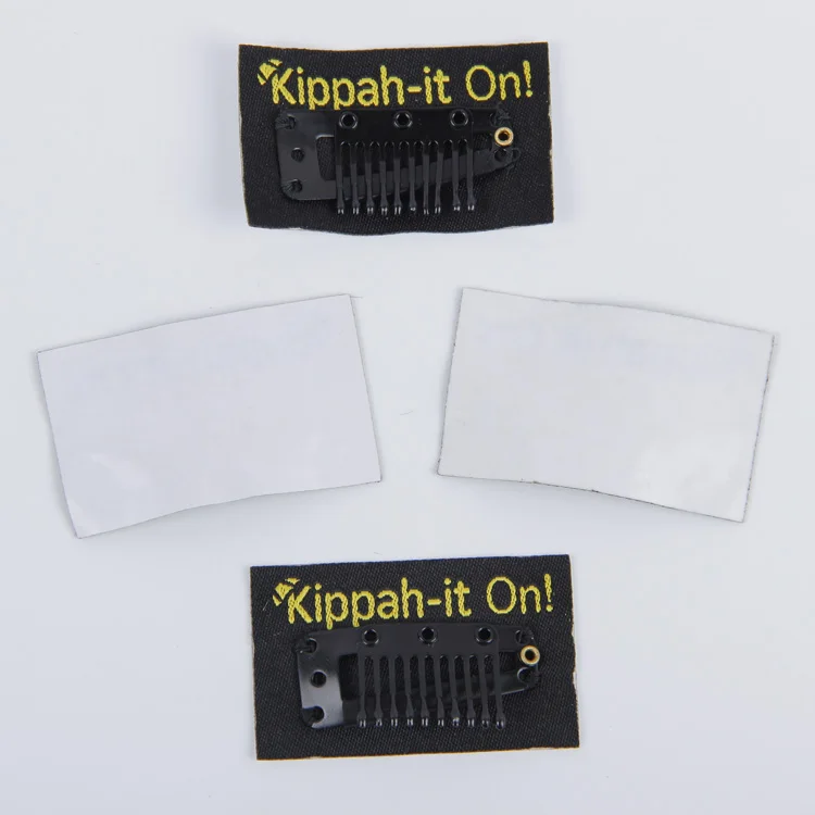 Professional Stainless Steel Wig Clips Toupee Clips Gentlemen Hat Clips With Double Tape