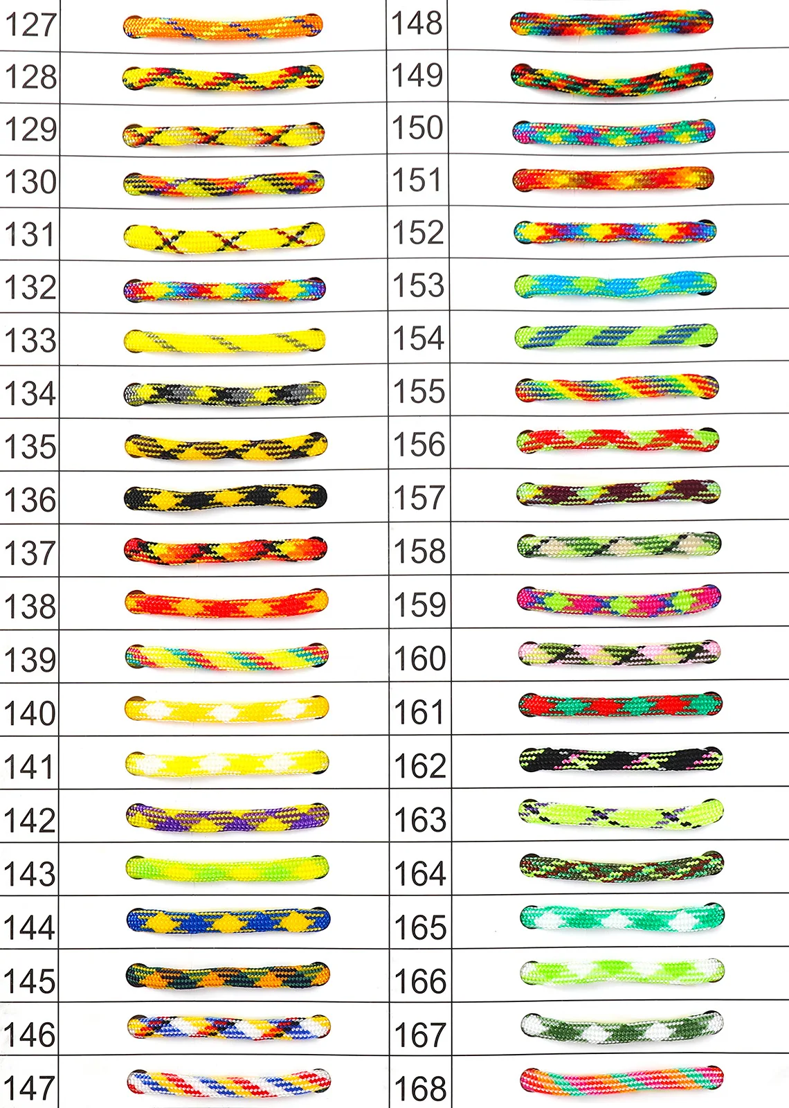 Multicolor 7 strands 550 paracord 31 meters 750 100FT braided nylon paracord polyester paracord 4mm