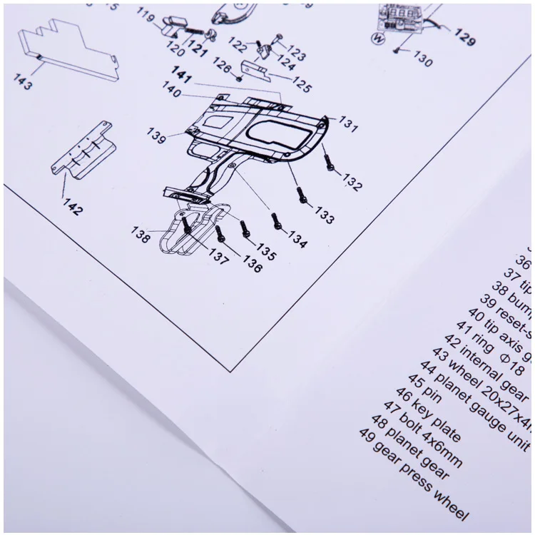 Wholesale customized high quality color brochures product manuals