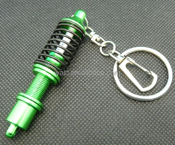 Coilover Keychains, Auto Part Model Automotive Accessories Shock Absorber Keychain Keyring