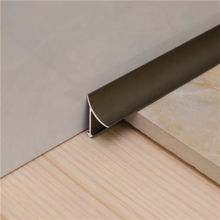 Decoration Customized Ceramic Protection Aluminum Bright Silver Finishing Coved Trim for Tile Edge Trim