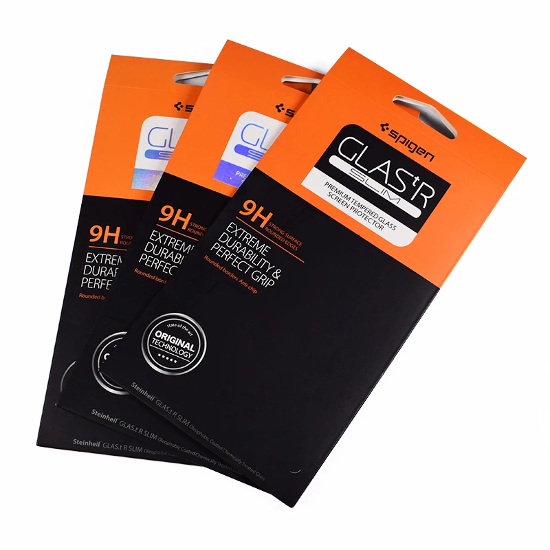 Красивая цветная печатная электронная Защитная пленка для экрана из закаленного стекла упаковочная коробка подвесная Сумка-конверт