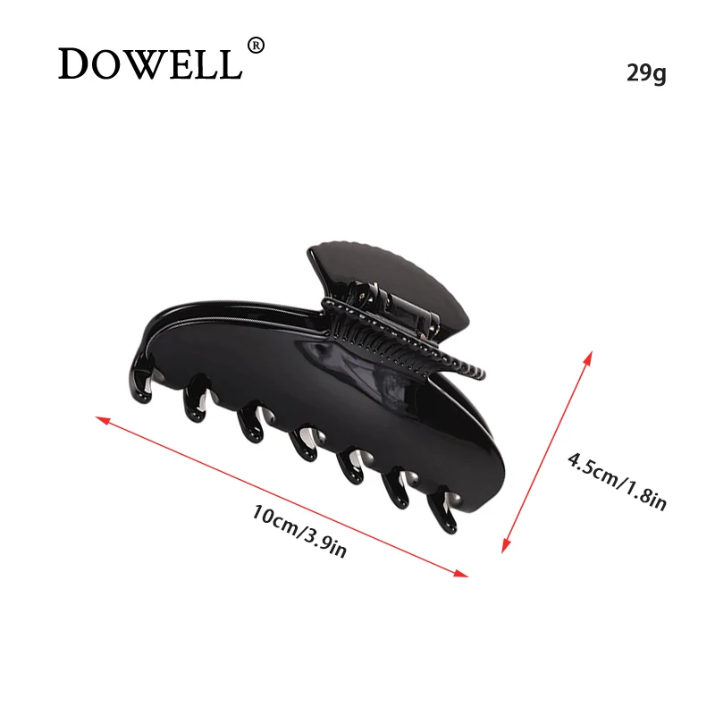 Dowell French Retro Style Fish Tail Shape Acetate Hair Claw