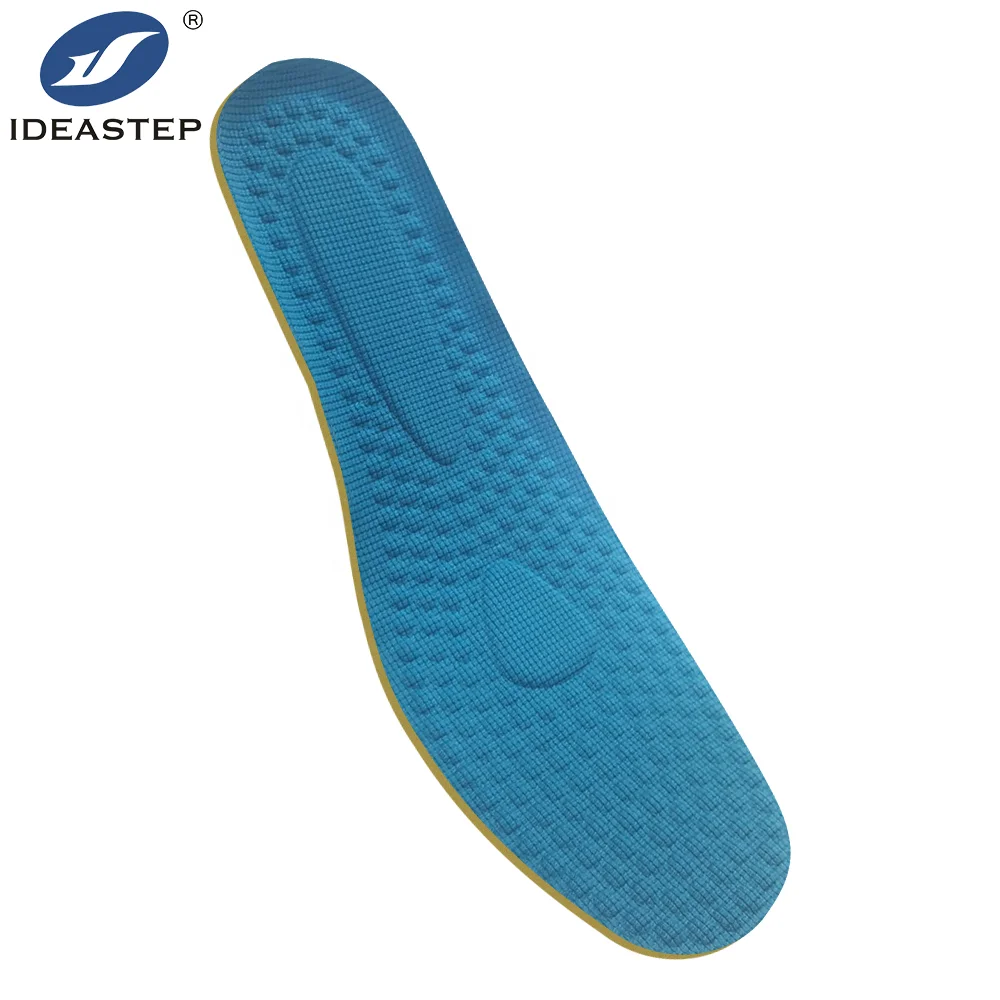 Ideastep Ultra Soft High Elastic Shock Absorption Silicone Latex Foam Insole Sports Sweat Insoles for Shoe