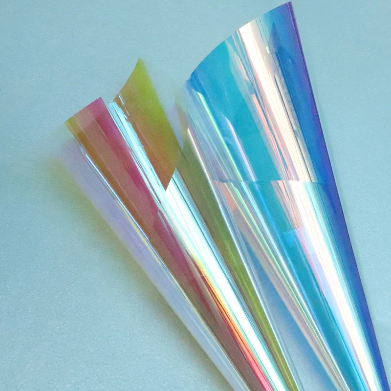 Self Adhesive dichroic window film Waterproof Rainbow Color Decoration