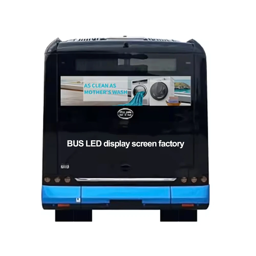 App Programmable Bus Full Color Led Display Bus Led Rear Window Line Sign 4G Gps Tracker Bus Station Broadcaster Led Rear Screen