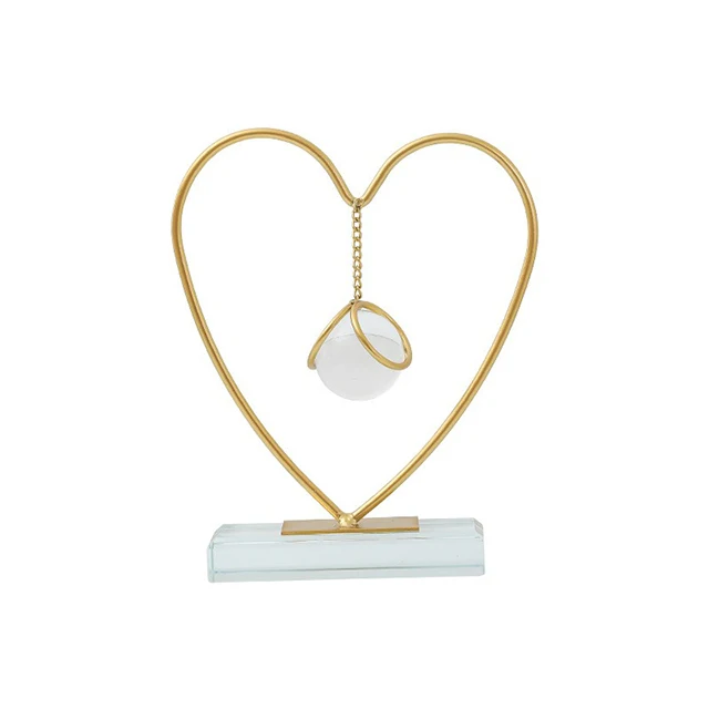 Luxury Creative Crystal Base Metal Crystal Ball Decorative Ornaments for Home Decor and Holiday Gifts