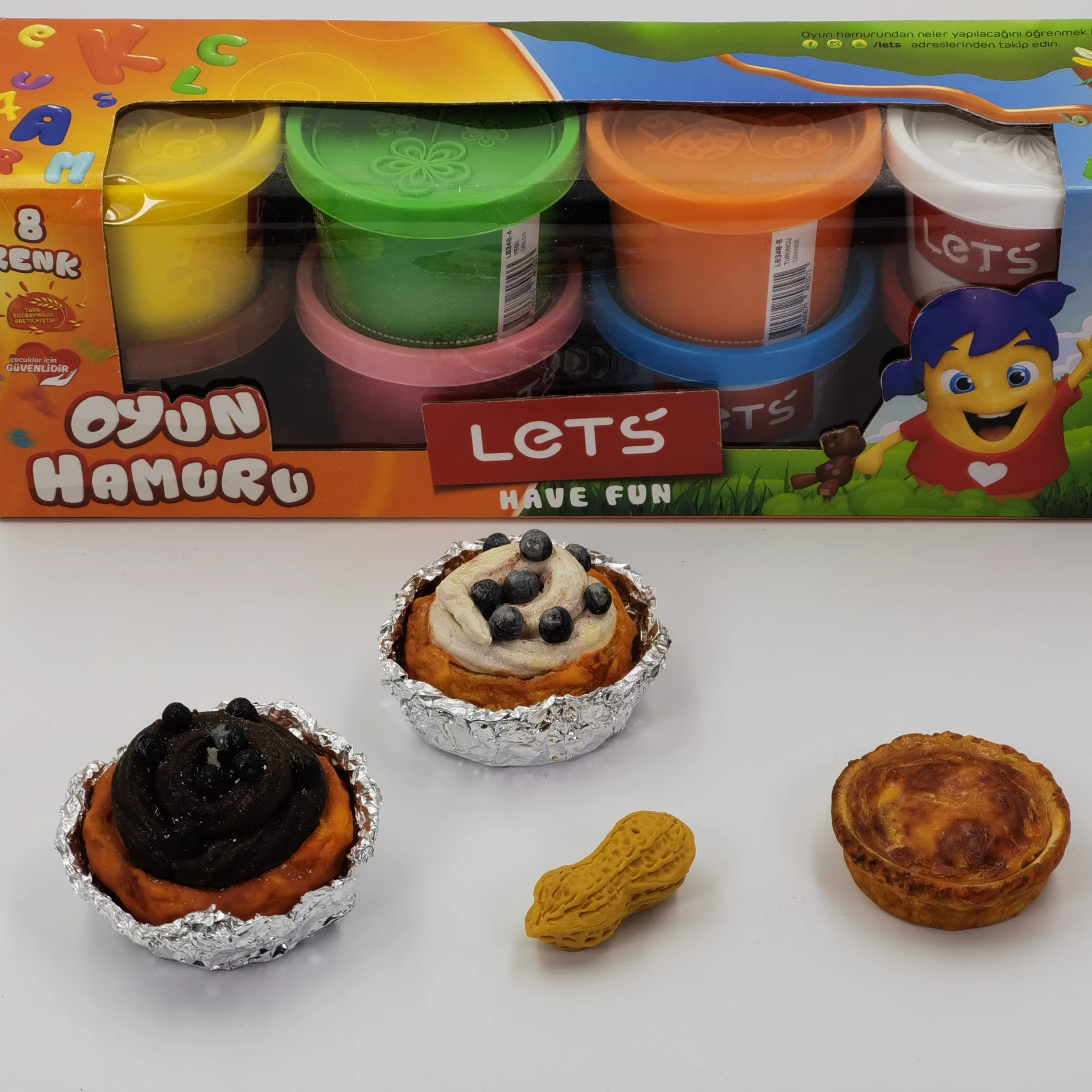 Play dough modeling compound 100g * 8colors Mainkan adonan pemodelan senyawa 100g * 8color