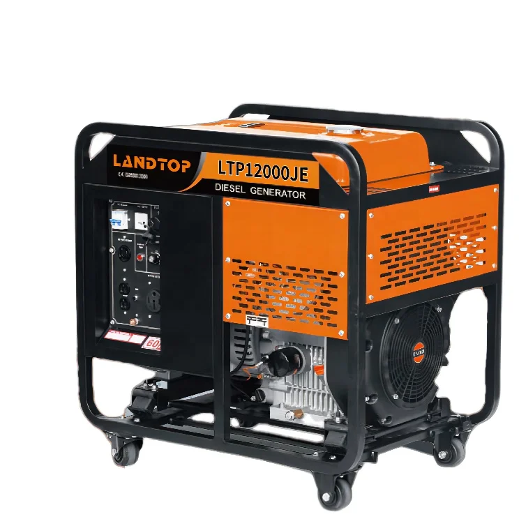 LANDTOP 195F electric start 8kW 8kva 50hz 60hz 1500rpm 1800rpm portable silent diesel generator