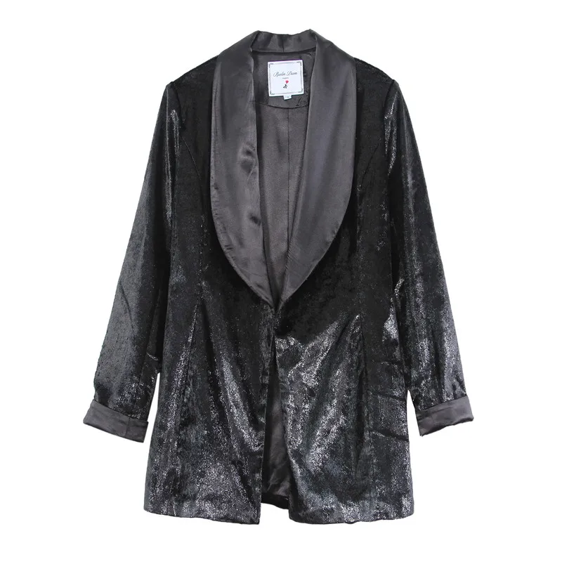 Новый дизайн, Лидер продаж, блестящий женский костюм с блестками, модный красивый костюм, куртка