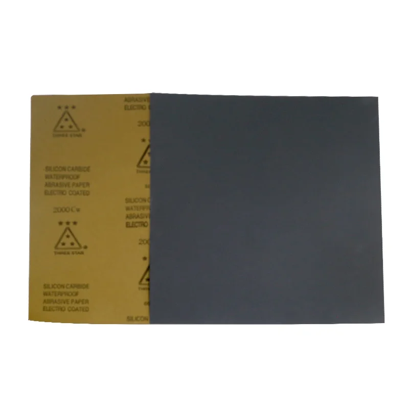 Sample Free Factory 230 x 280mm silicon carbide waterproof latex backing sandpaper grit P60 to 4000 abrasive sand paper roll