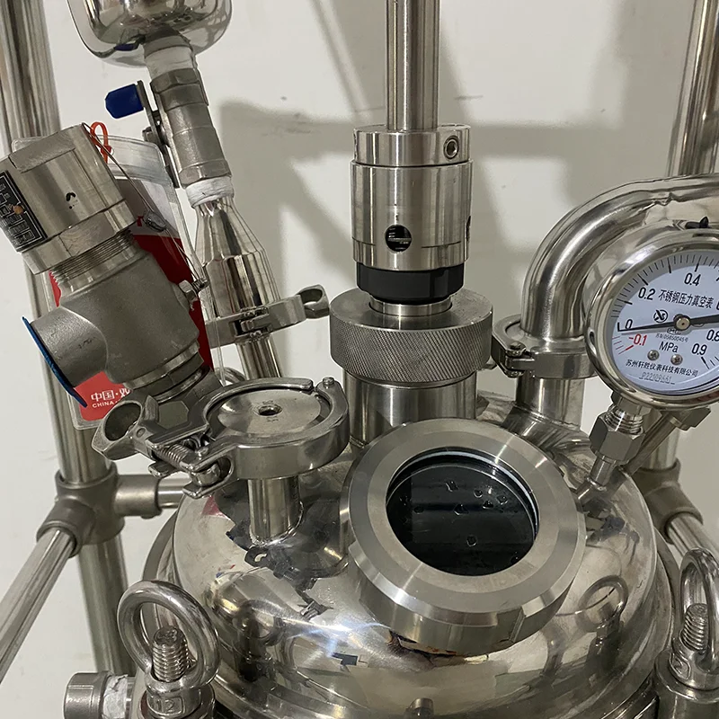 Lab 304 or 316 20L double wall jacketed stainless steel Pilot Plant High-Pressure Reactor