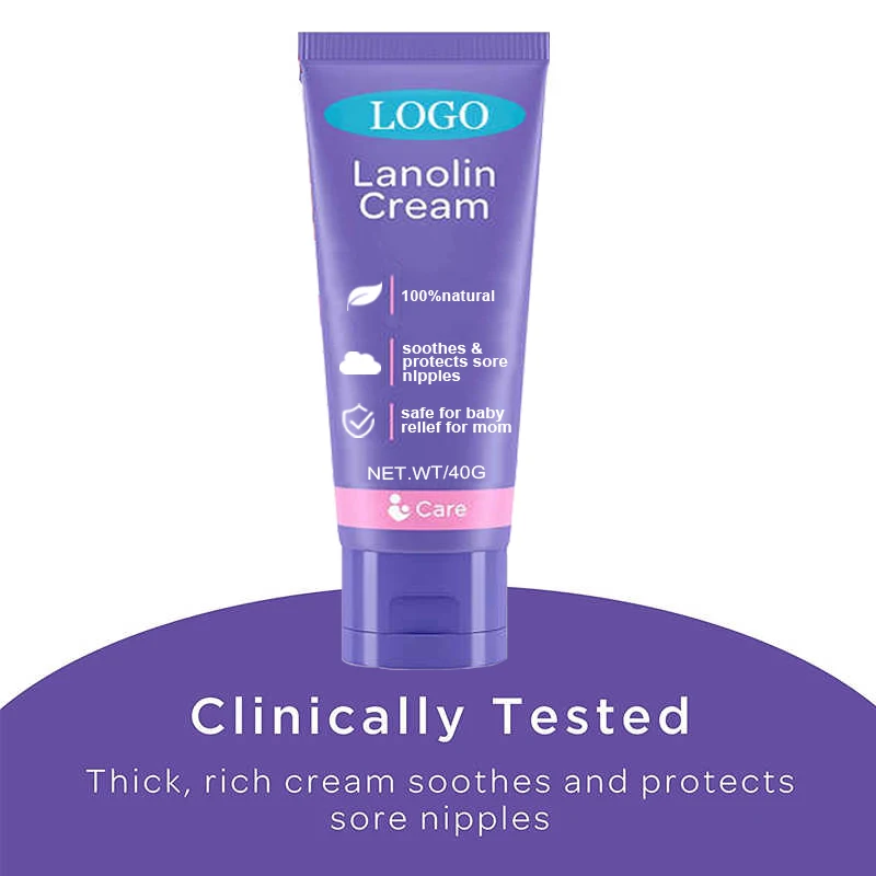 Private Label Soothing Lanolin Nipple Balm, Safe for Nursing Moms,Natural Nipple Cream for Breastfeeding Oem/odm