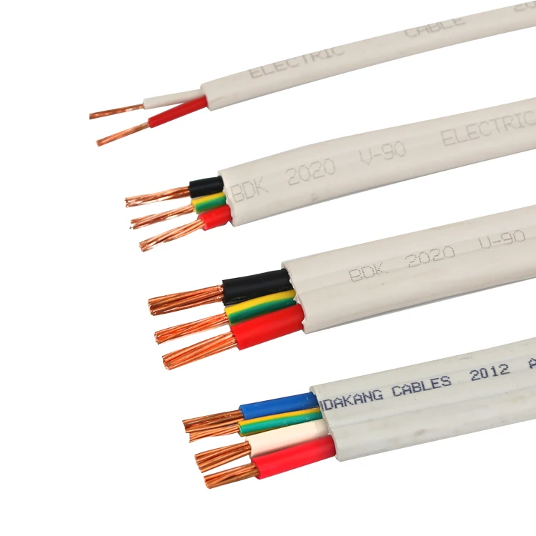 Popular Australian standard copper conductor pvc insulated heating twin and earth flat TPS cable with SAA approval