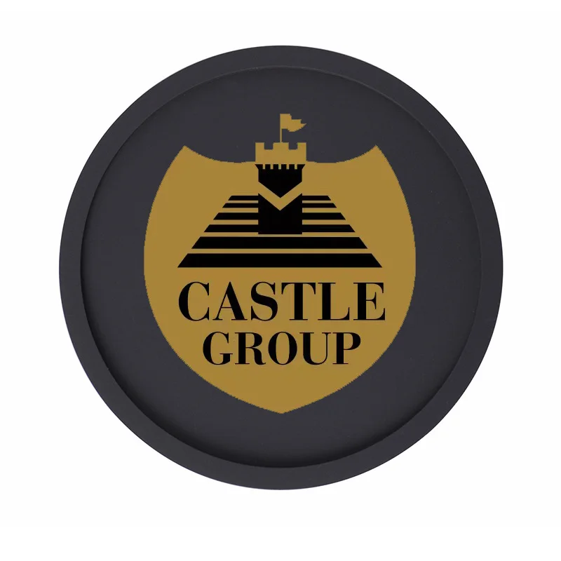 Wholesale  Cheap 3D Custom Printing Embossed Logo Silicone Mat Soft PVC Rubber Cup Coasters For Drinks