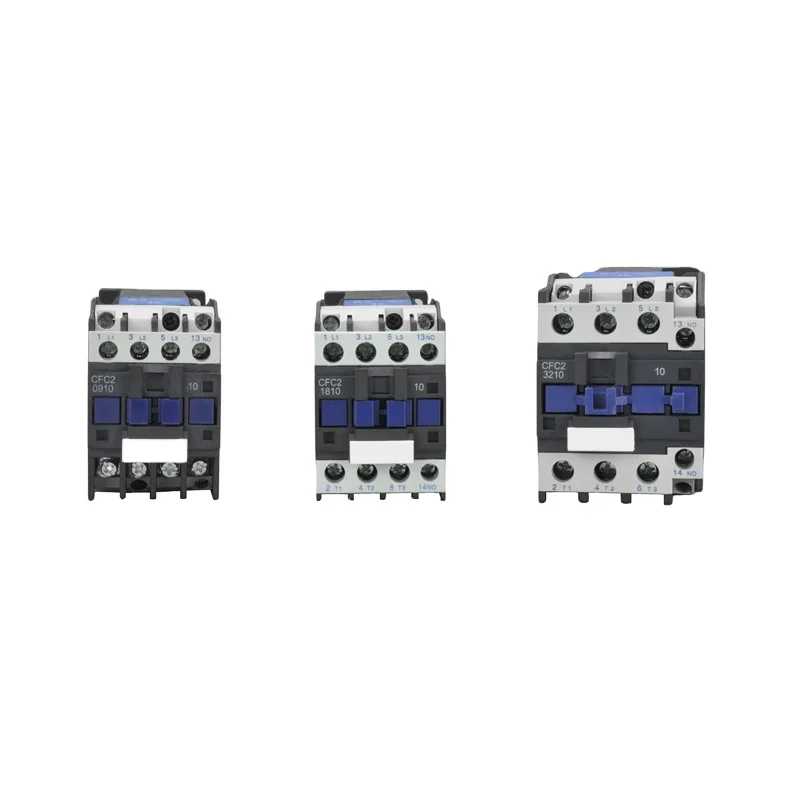 FATO CFC2 Din Rail Mount DC Cotactor 100-240V 3 4 Pole DC Magnetic Coil Contactor  9A-32A Factory Use