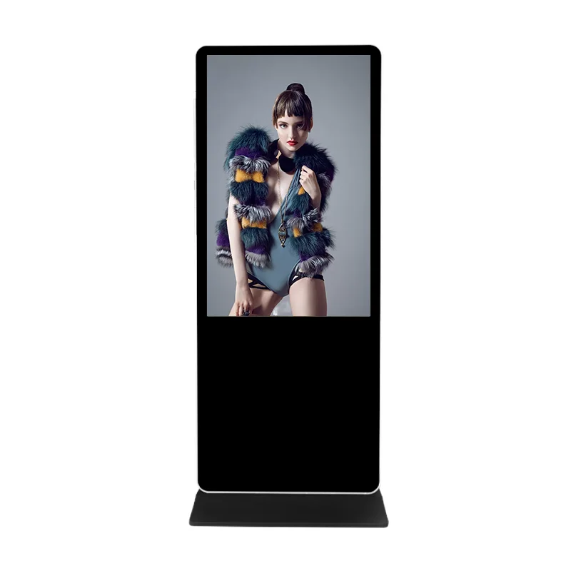 55 Inch Indoor Floor Standing TFT LCD Advertising Display with WiFi Non-Touch Screen 1-Year Warranty