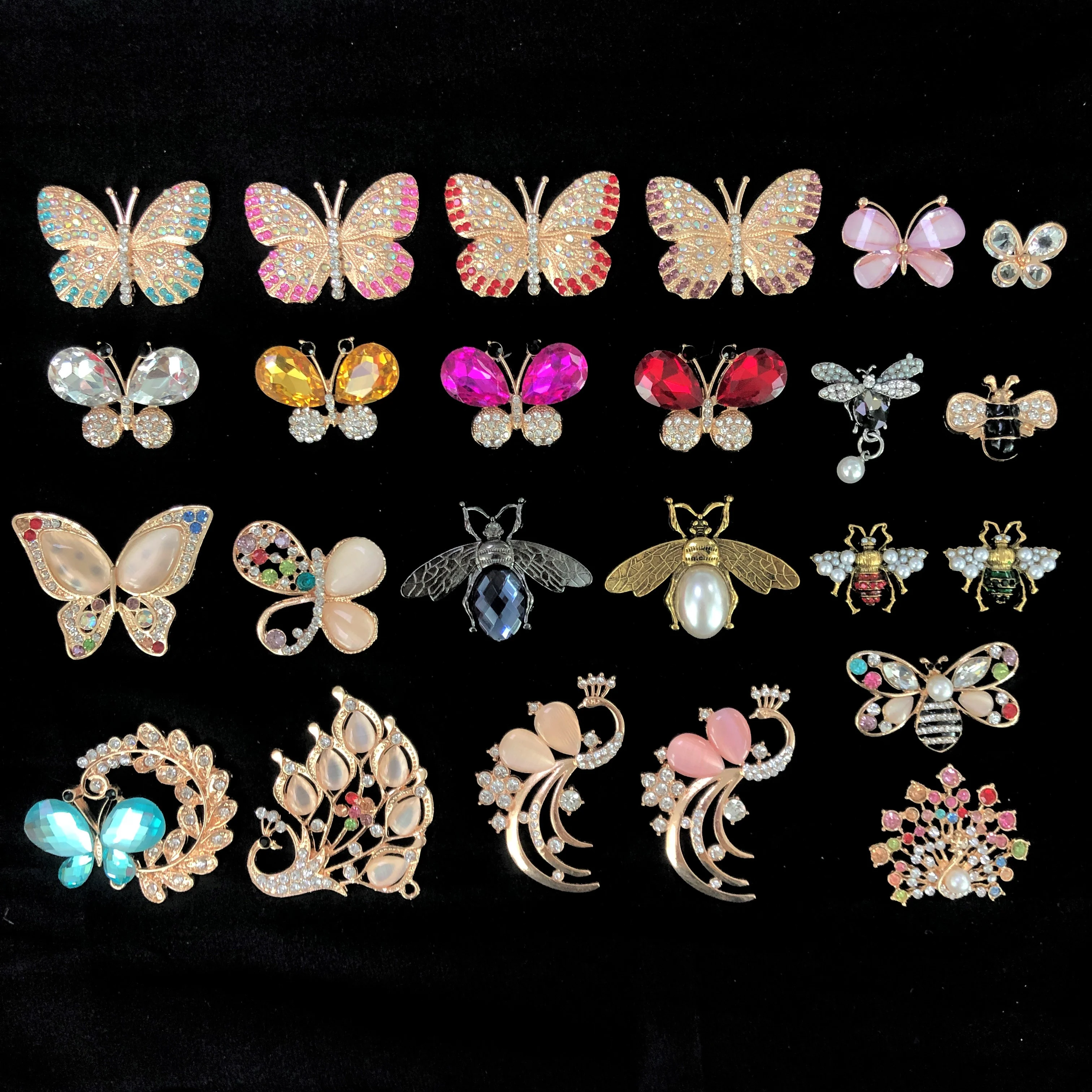 Wholesale Luxury Bling Croc Charms Metal Designer Charms Diamond Shoe Charms Decoration