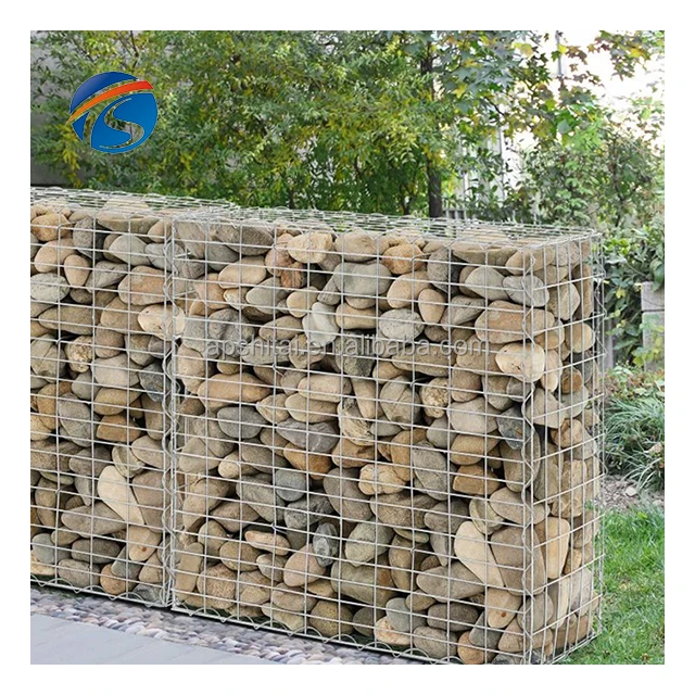 hot selling cheap welded gabion box hot dipped galvanized galfan wire gabion basket for stone cage retaining wall