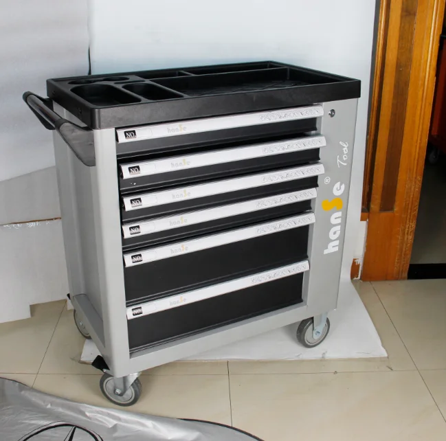 Srunv Hot Sale 7 Drawers Garage Storage Chests Steel Mechanic Roller Tool Cabinet Trolley With Tools