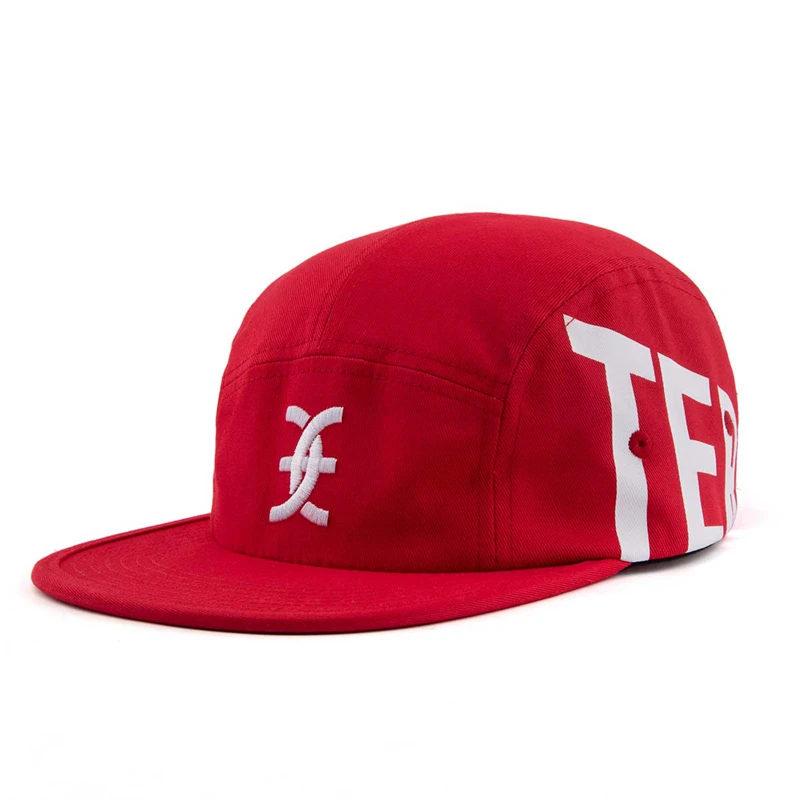 Wholesale 5 Panel Cap Cotton Camping Hat Outdoor Sport Running Five Panel Hat Camp Cap For Kids Men Women