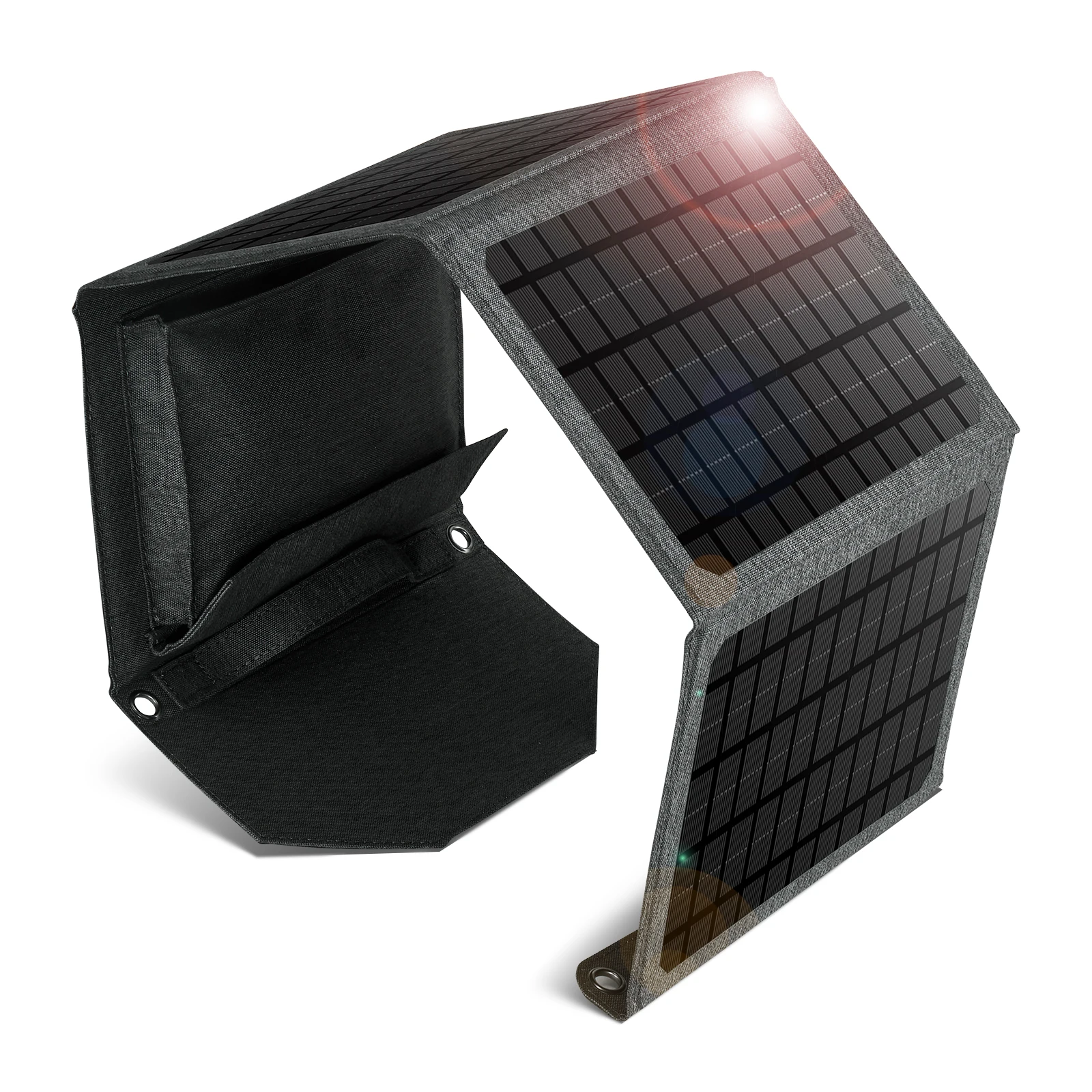Solar panels 24W Monocrystalline Silicon 18W 30W USB port Monocrystalline Silicon foldable solar panel for outdoor travel (1600439636735)