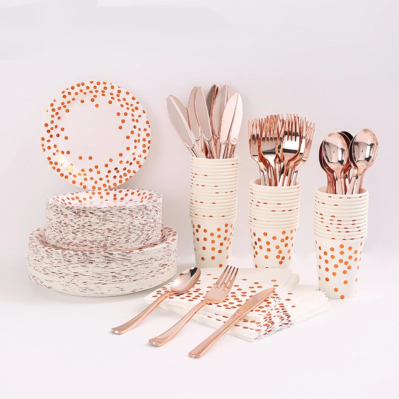 Набор одноразовых круглых бумажных