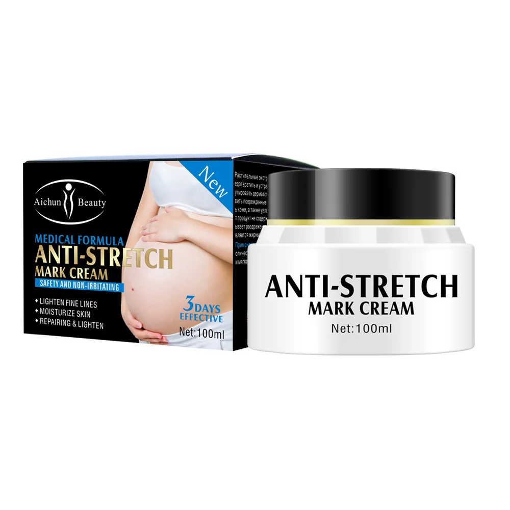 
100ml Organic Body Care Natural Ingredients Repairing Skin Tightening Lightening Anti Stretch Mark Cream 